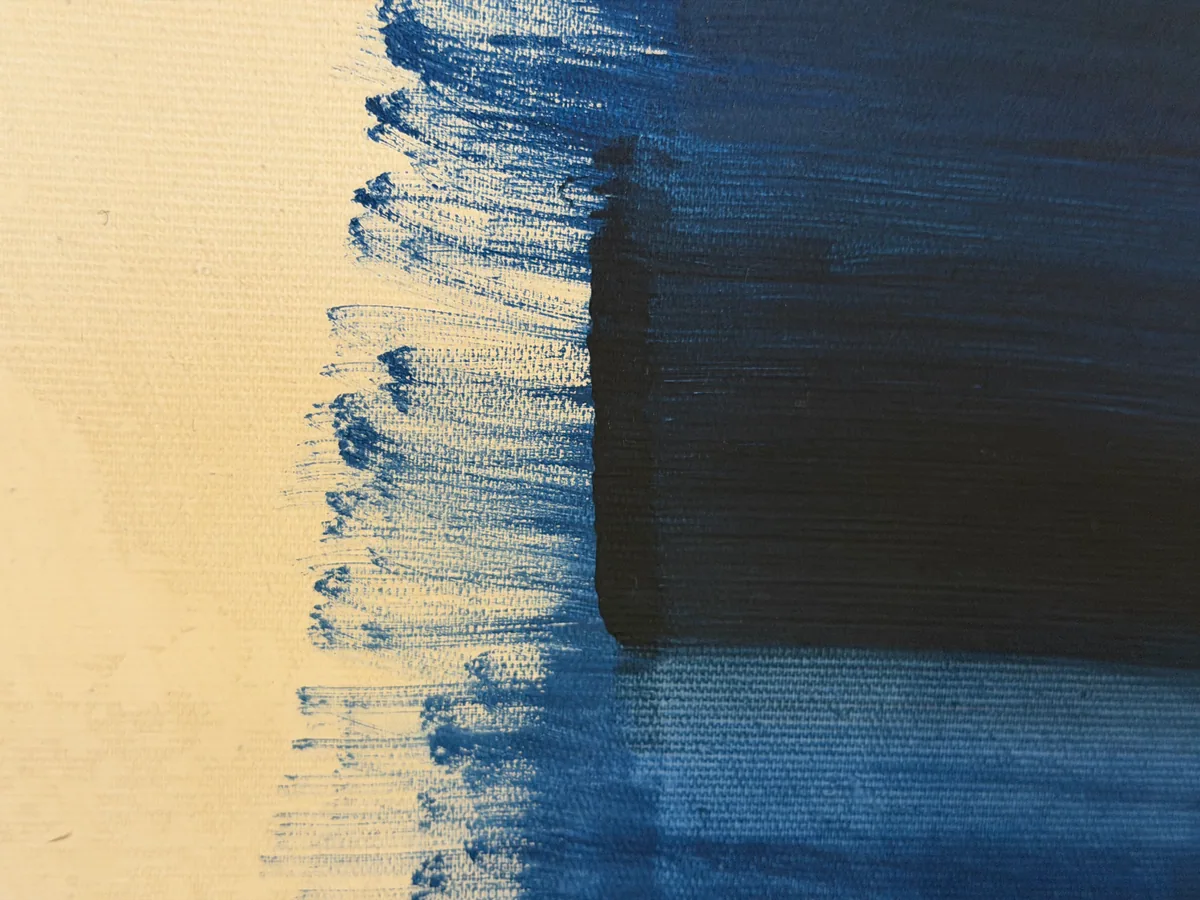 Surface detail — Silent Interval by Alyne Perfeito, 120 x 160 cm (47.2 x 63 in)