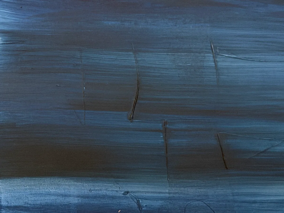 Surface detail — Silent Interval by Alyne Perfeito, 120 x 160 cm (47.2 x 63 in)