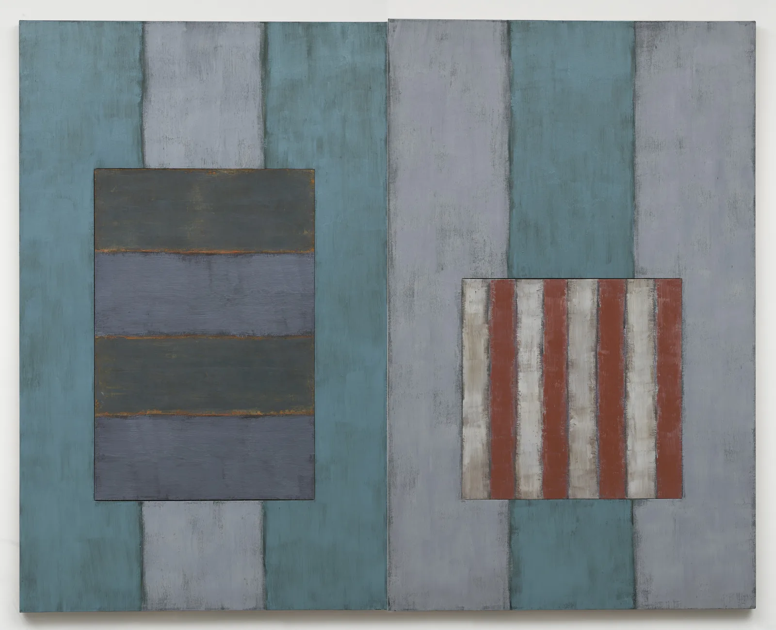 Pintura "A Bedroom in Venice" de Sean Scully — MoMA, Nova York