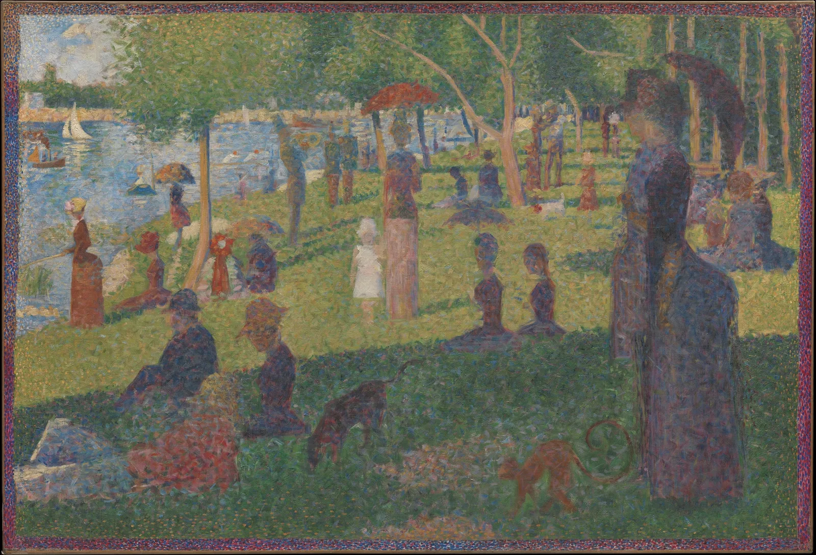Estudo a óleo de Georges Seurat para Um Domingo à Tarde na Ilha da Grande Jatte (1884) — The Metropolitan Museum of Art, domínio público