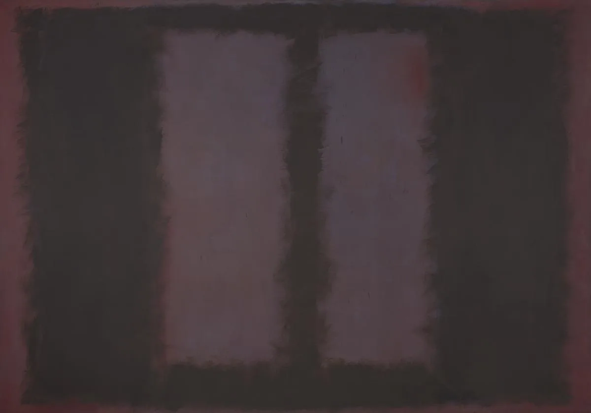 Black on Maroon, pintura de Mark Rothko, 1958 — Tate, Londres (fonte: tate.org.uk)