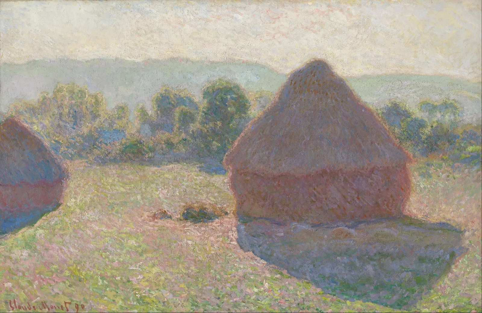 Meules, milieu du jour, pintura de Claude Monet de 1890, da série das Meules (Palheiros), no acervo da National Gallery of Australia