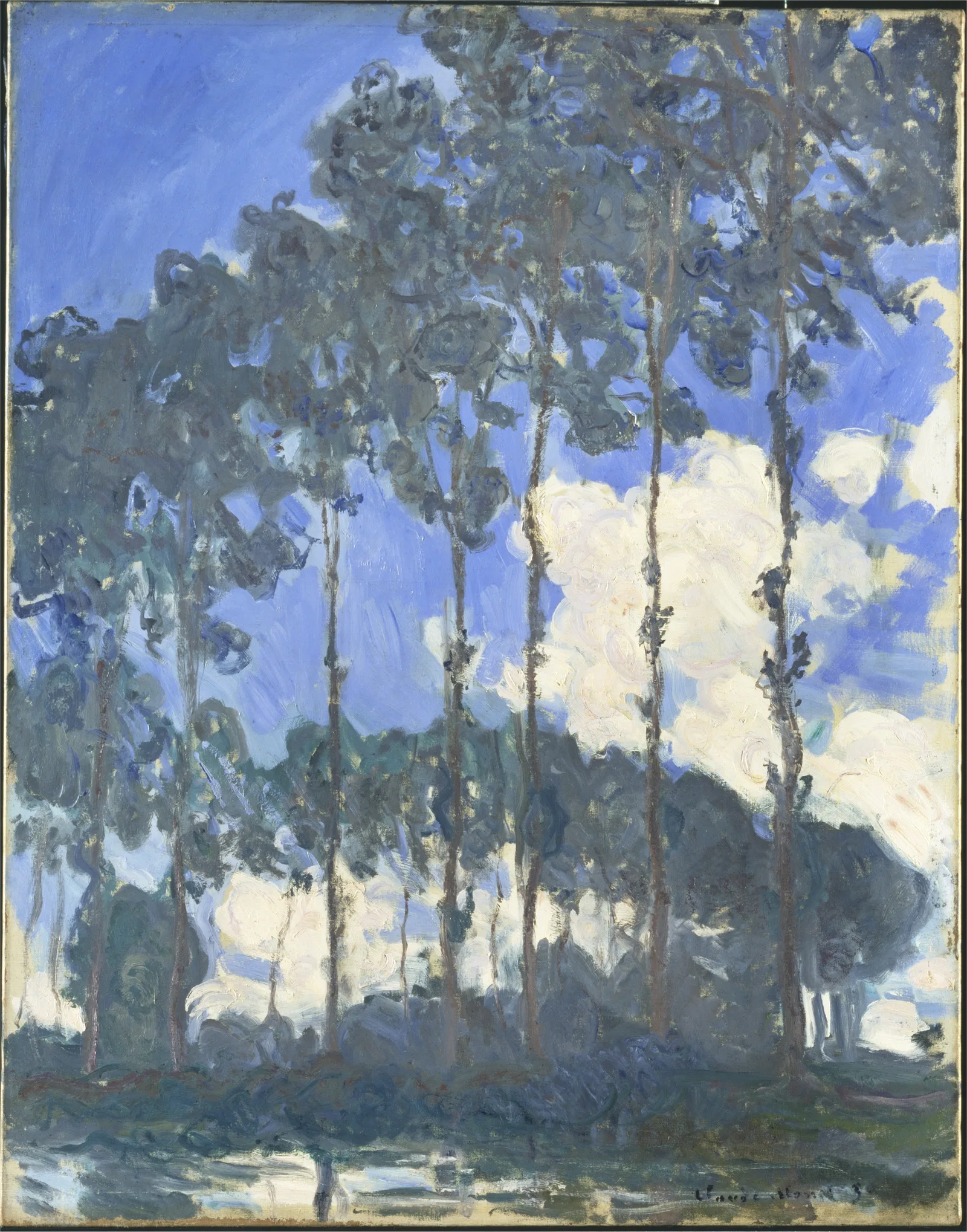 Poplars on the Epte, oil painting by Claude Monet, 1891, in Tate's collection