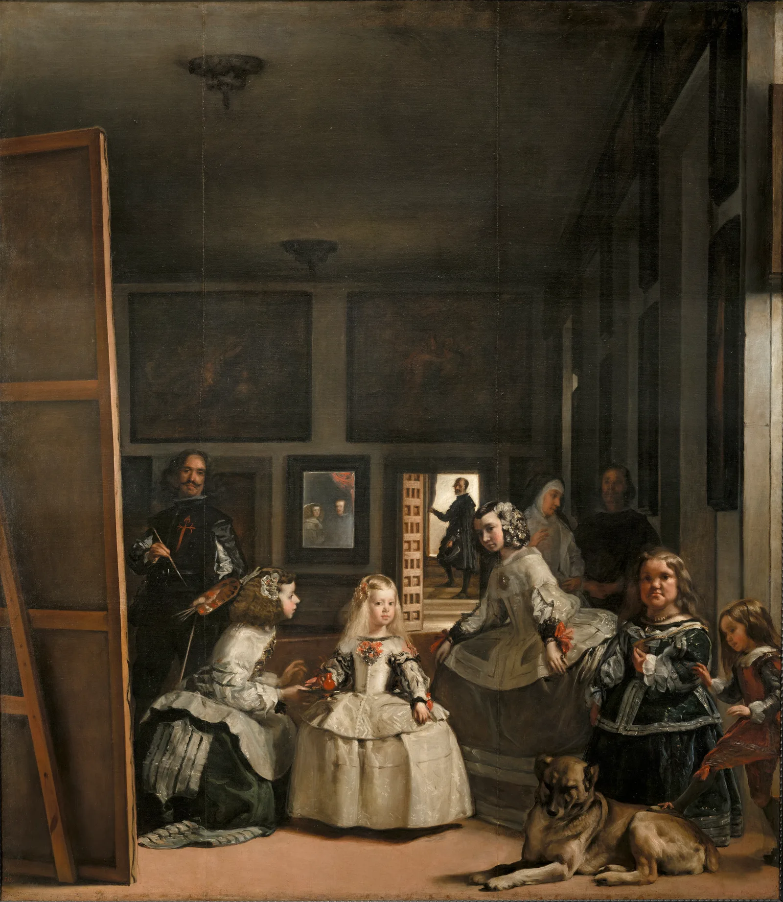 Las Meninas (1656), oil on canvas by Diego Velázquez, in the permanent collection of the Museo Nacional del Prado, Madrid — Museo Nacional del Prado (public domain)