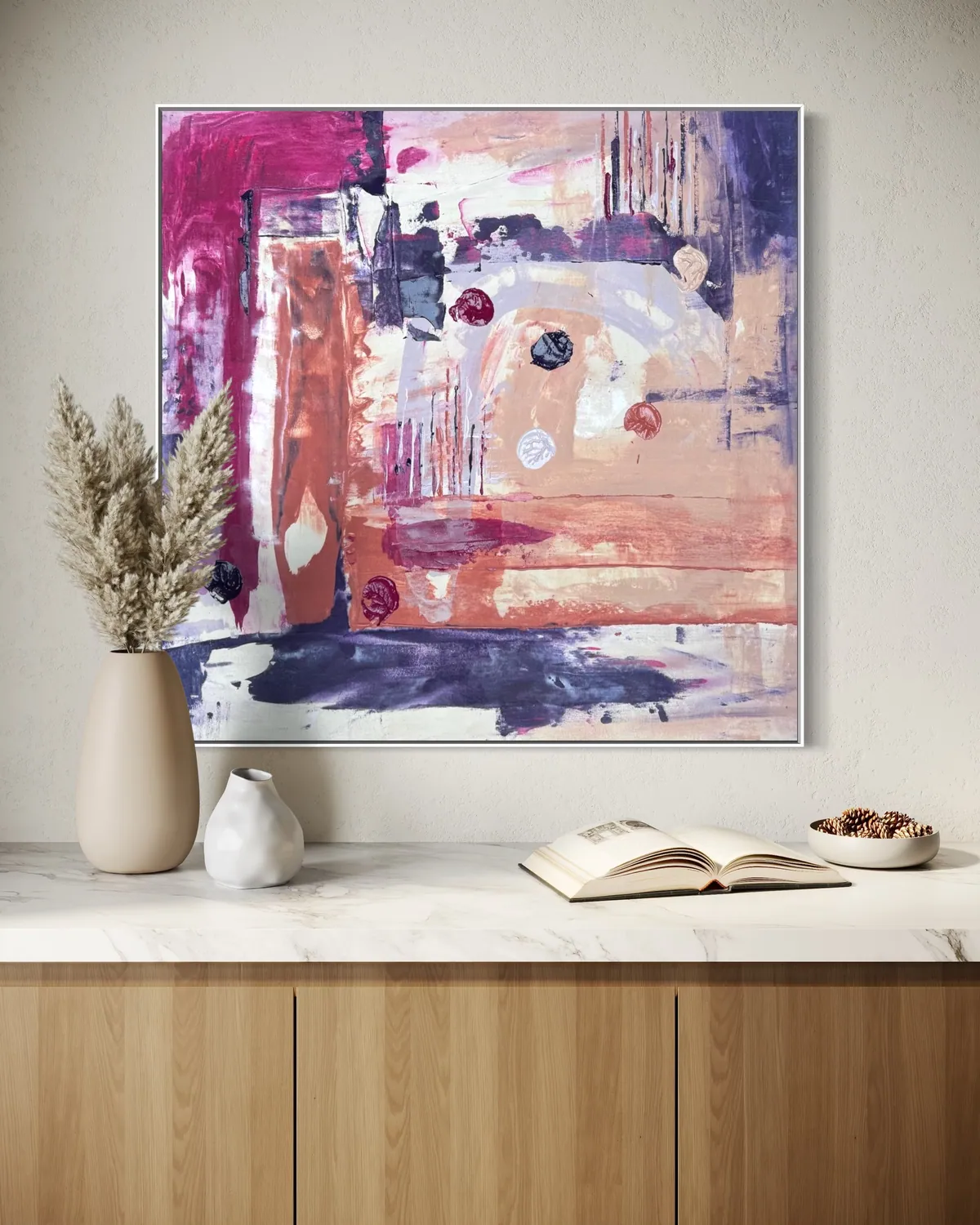 Amethyst Ground by Alyne Perfeito shown in an interior setting — digital visualization, Terra & Ether series