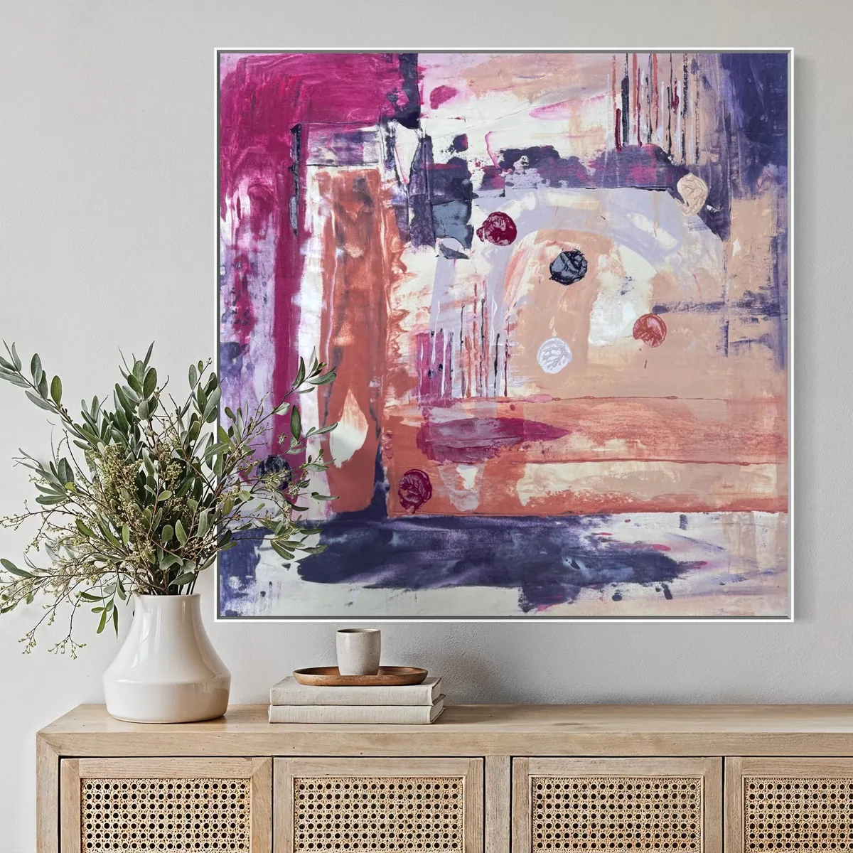 Amethyst Ground by Alyne Perfeito shown in an interior setting — digital visualization, Terra & Ether series