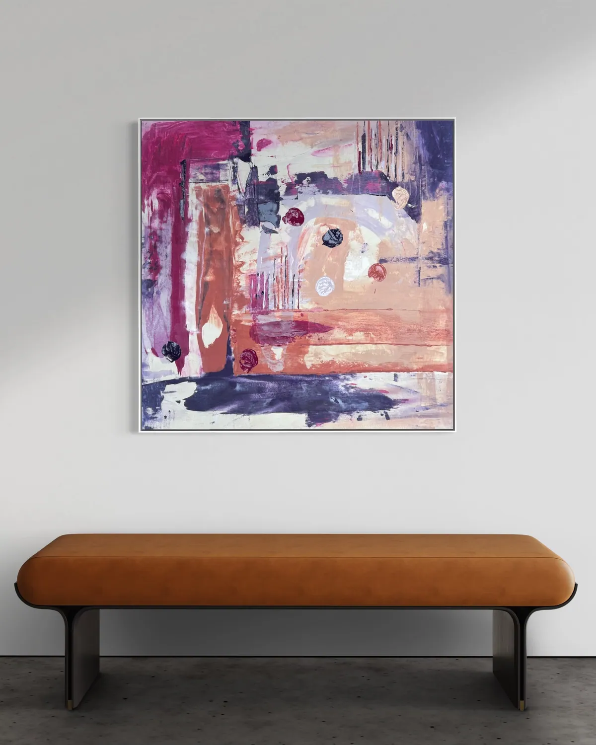 Amethyst Ground by Alyne Perfeito shown in an interior setting — digital visualization, Terra & Ether series