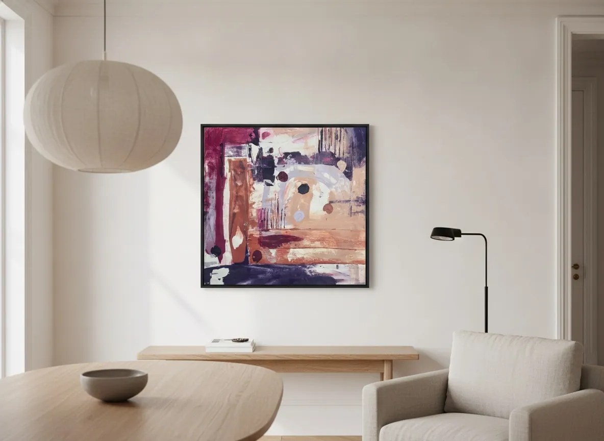 Amethyst Ground by Alyne Perfeito shown in an interior setting — digital visualization, Terra & Ether series