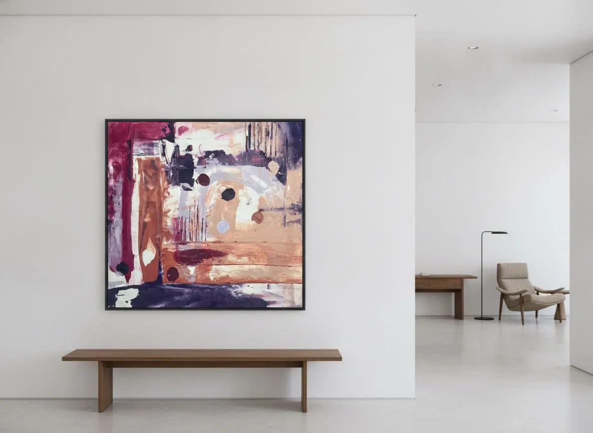 Amethyst Ground by Alyne Perfeito shown in an interior setting — digital visualization, Terra & Ether series