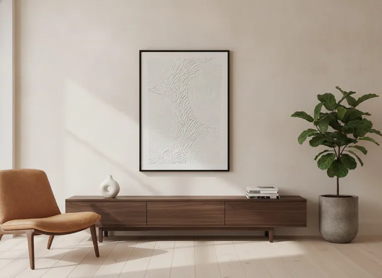 Echo of Silence in a room — digital visualization (illustrative only)