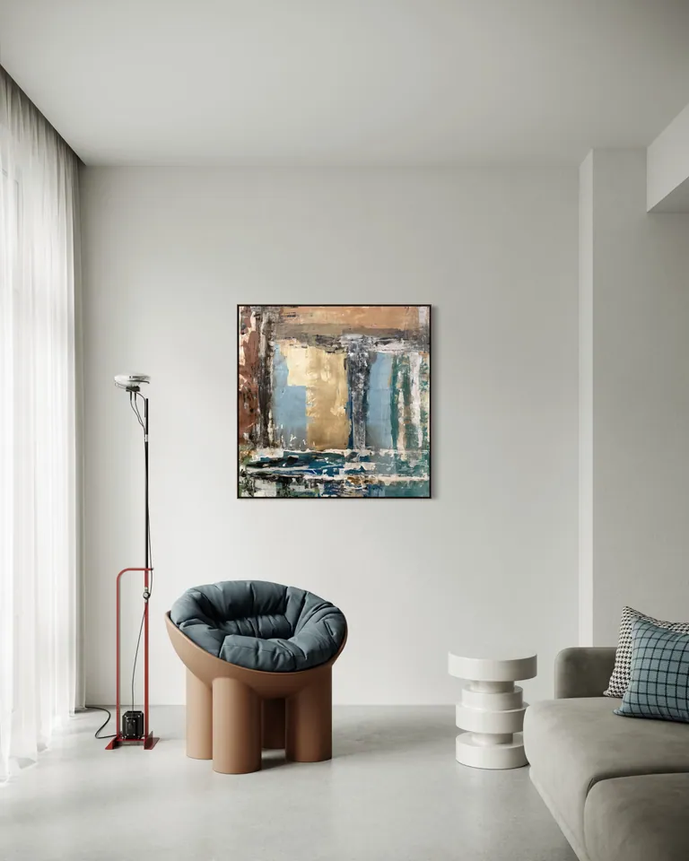 Patina Field in a room — digital visualization (illustrative only)
