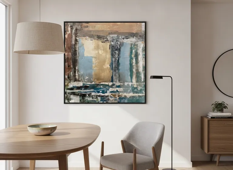 Patina Field in a room — digital visualization (illustrative only)