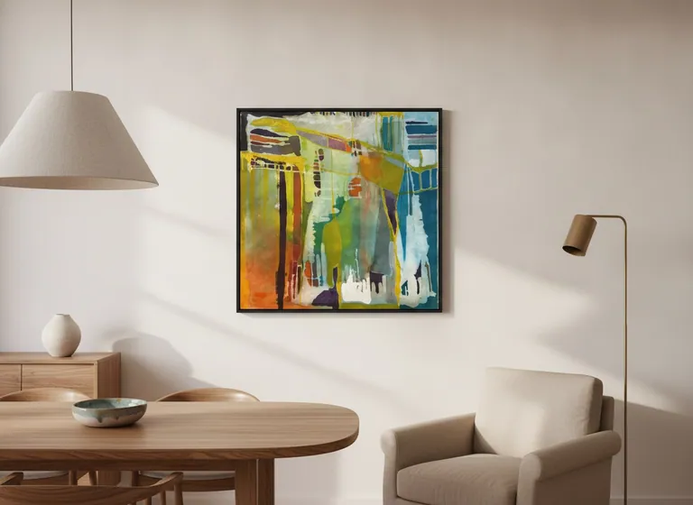 Prism Garden in a room — digital visualization (illustrative only)