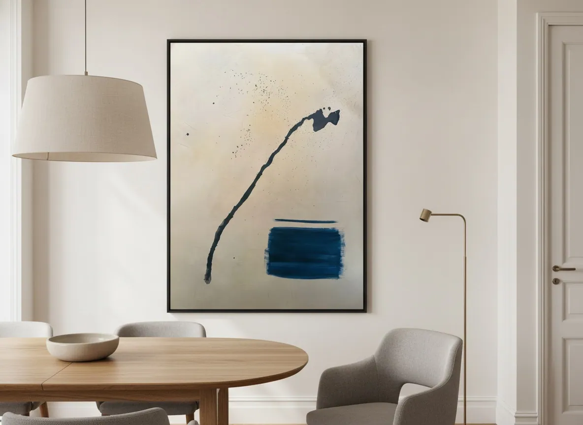 Silent Interval by Alyne Perfeito shown in an interior setting — digital visualization, Matter & Silence series