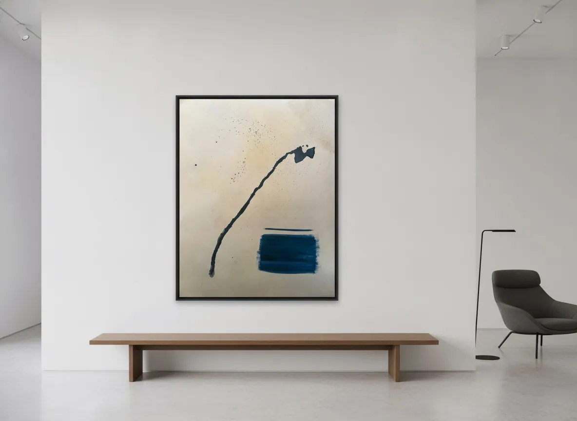Silent Interval by Alyne Perfeito shown in an interior setting — digital visualization, Matter & Silence series