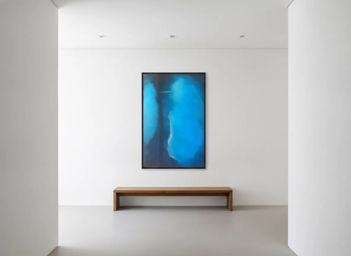 Veil of Light by Alyne Perfeito shown in an interior setting — digital visualization, Luminous Rebirth series